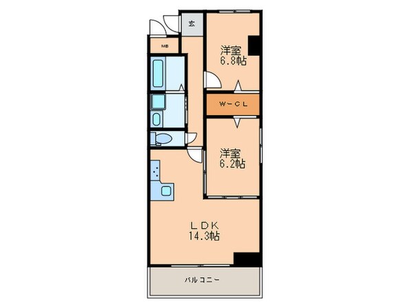 ラヴィータ泉の物件間取画像